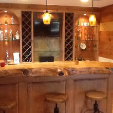 Completed Home Bar inspired by Houzz pictures