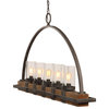 Uttermost Atwood, Uttermost Atwood 5-Light Rustic Linear Chandelier