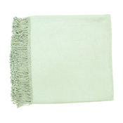 Surya Throws Tian Tian Gray Aqua 50" x 67" Accent Throw