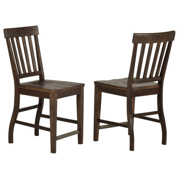 Cayla Counter Chair (Set of 2) - Natural Brown