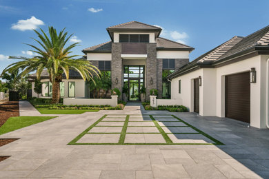 Home design - contemporary home design idea in Miami