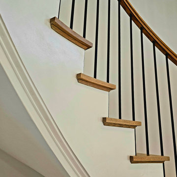 Project #110 | Beautiful Curved Staircase with Circular Balcony