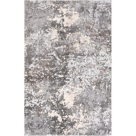 Nuloom Chastin Modern Abstract Area Rug, Grey 8'x10'