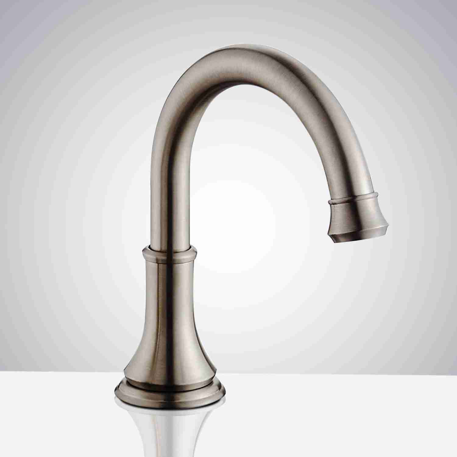 Fontana Commercial Brushed Nickel Touchless Automatic Sensor Faucet ...