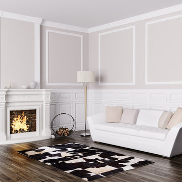 RECTANGLE Cowhide Patchwork Area Rugs