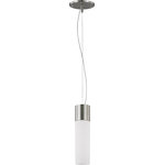 Nuvo Lighting - Nuvo Lighting 60/2932 Link - One Light Tube Pendant - Link One Light Tube Pendant Brushed Nickel White Shade Brushed Nickel Finish with White Shade *Number of Bulbs: 1 *Wattage: 60W * BulbType: Halogen *Bulb Included: No *UL Approved: Yes
