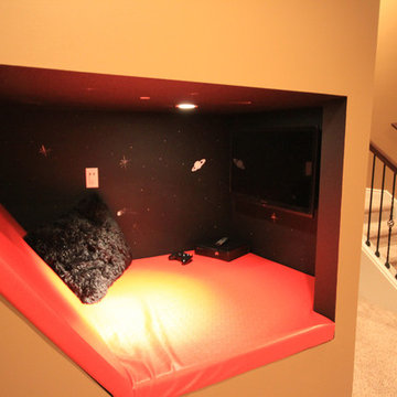 Custom home with theater room and outdoor kitchen