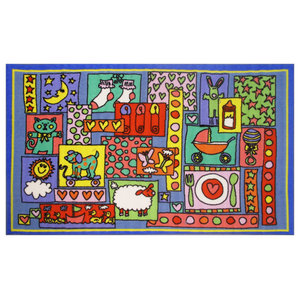 Fun Rugs Supreme Collection Teddies & Letters Area Rug 39 x 58