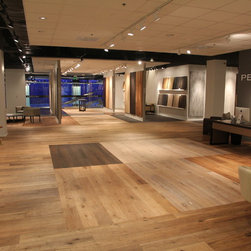 Commercial new construction - Pacific Design Center (West Hollywood) - Hardwood Flooring