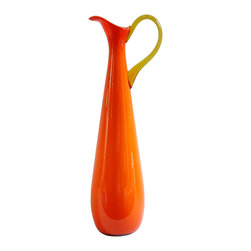 EMPOLI ORANGE TALL PITCHER - Vases
