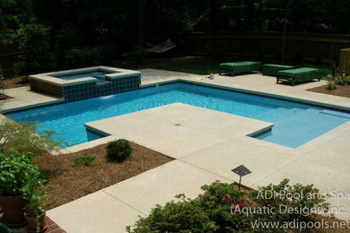 Design ideas for a swimming pool in Raleigh.