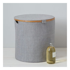 Bamboo Laundry Basket - Round
