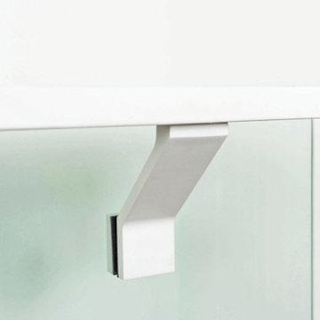 White Handrail Brackets