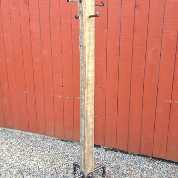 Rustic Industrial Floor Coat Rack