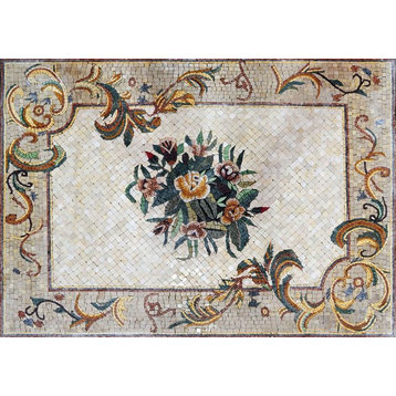 Mosaic Carpet Tiles, 46"x61"