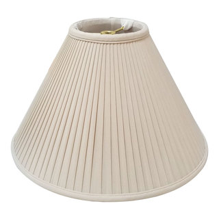 Coolie Empire Side Pleat Basic Lampshade - Transitional - Lamp