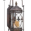Traditional Brown Glass Wall Sconce 68448