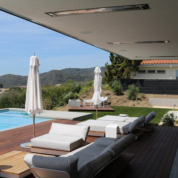 Ipe deck merge with pool Mailbu CA