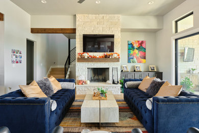 Photo of a transitional living room in Other.