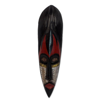 Fulani Maiden Nigerian Wood Mask, Ghana