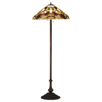 64 High Jeweled Grape Floor Lamp