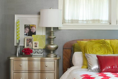 Bedroom - eclectic bedroom idea in New York