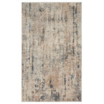 Nourison - Nourison Quarry 3' x 5' Beige Grey Modern Indoor Rug - Invite movement and depth to your space with this beige and grey abstract rug from the Quarry Collection. Pools of neutral colors tie together the various elements of your room without being overpowering, while the low-profile construction lays flat quickly and does not shed. Made from a softly textured blend of polypropylene and polyester yarns designed to hide dirt and the regular wear of family life. Choose from a variety of shapes and sizes to decorate any space including the living room, hallway, entryway, dining room, and kitchen.