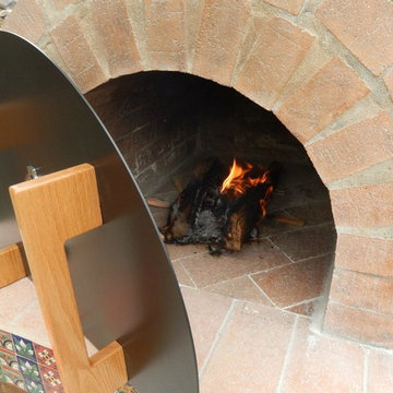 The Brown Family Wood Fired Brick Pizza Oven in California