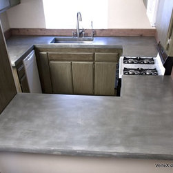 Kitchen Concrete Counter Top - Kitchen Countertops