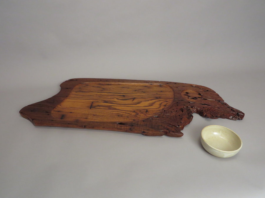 #15051 American Chestnut Serving Tray with Casarella Bowl