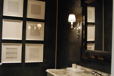 Inspiration for a timeless powder room remodel in Dallas