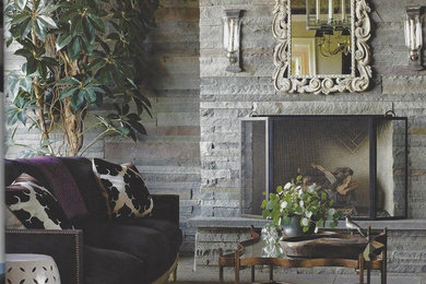 Eclectic living room photo in Other