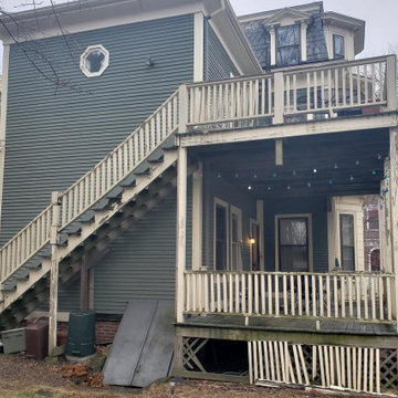 Before: 2 Story Deck in Cambridge, MA 02139