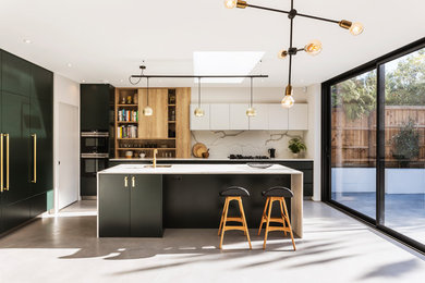 Design ideas for a contemporary kitchen in London.