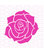 Rose Stencil on Reusable Mylar for Crafts, 8"x8"