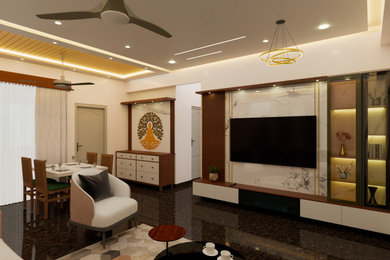 Example of a minimalist home design design in Other