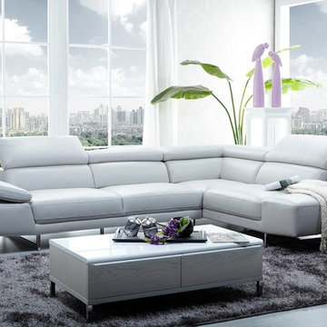1717 Premium Leather Sectional Sofa - $4729.05