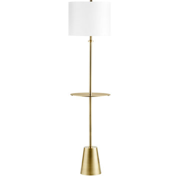 Peplum 1 Light Table Lamp, Brass