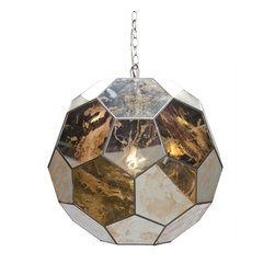 Worlds Away - Worlds Away Knox Faceted Ball Pendant - Pendant Lighting