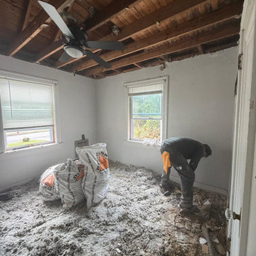 Bedroom - Ceiling Renovation – From Structural Repair to Modern Comfort