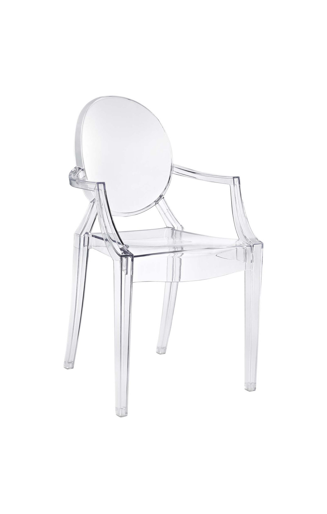 Casper Dining Armchair, Clear
