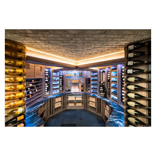 Adult playroom w bar - Rustic - Wine Cellar - New York - by Joseph and ...