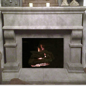 Windsor Cast Stone Fireplace Mantel