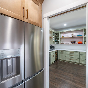 Stainless Refrigerator & Entrance to Skulery