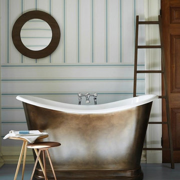 Contemporary Styled Bathroom with Rolltop Bath