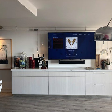 Contemporary Marina Condo Living room