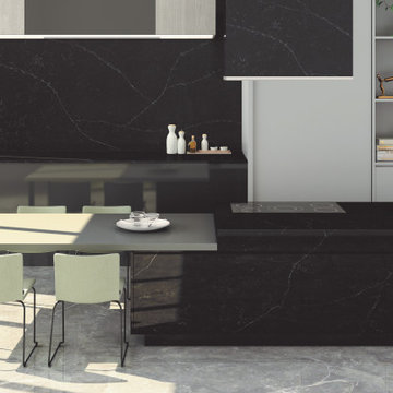 ENIGMA SURFACES MASK - INDUSTRIAL KITCHEN IDEAS - COUNTERTOP