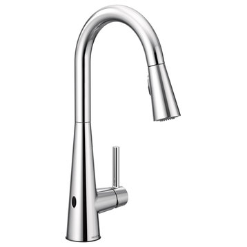 Moen 7864EW Sleek 1.5 GPM 1 Hole Pull Down Kitchen Faucet - Chrome