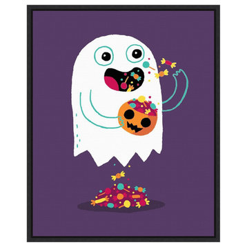 Canvas Art Framed 'Ghost Candy' by Michael Buxton, Outer Size 16x20