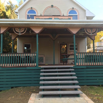 back yard stair case
